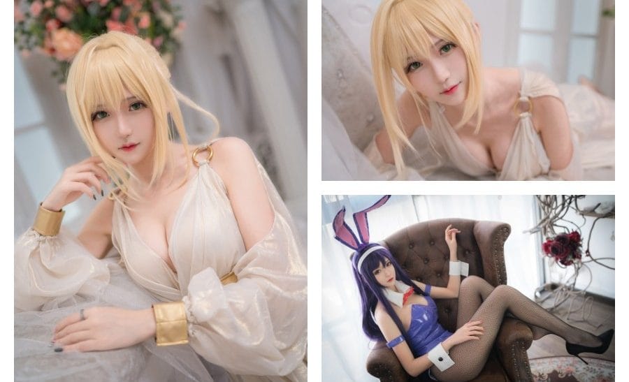 图片[1]-腐团儿有没有结婚？腐团儿cos不知火舞写真合集-爱优社-绅士们都在这里寻找乐趣！