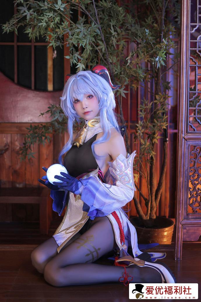 诱人身材太惹火！水淼aqua甘雨魅魔同人cos作品魅力降临-6