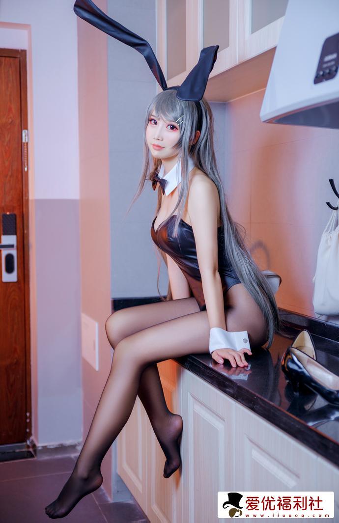 面饼仙儿樱岛麻衣兔女郎学姐cos作品简直惊艳到了我的眼睛-3