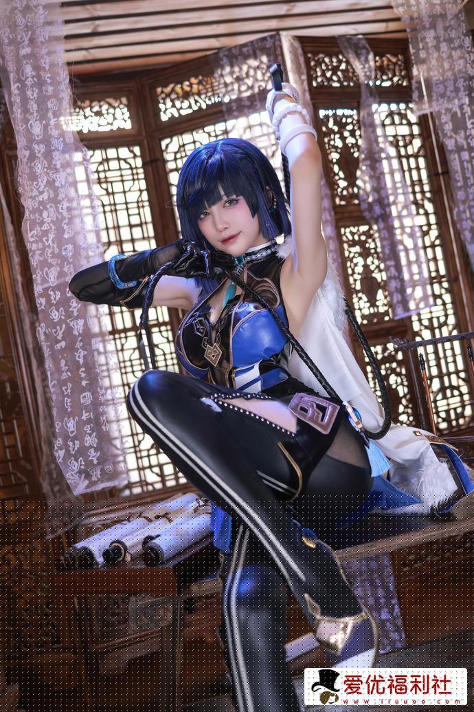 曼妙身姿水淼aqua夜兰礼服的原神cos作品免费哪里看-3