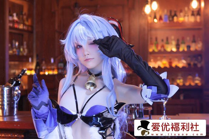 诱人身材太惹火！水淼aqua甘雨魅魔同人cos作品魅力降临-1
