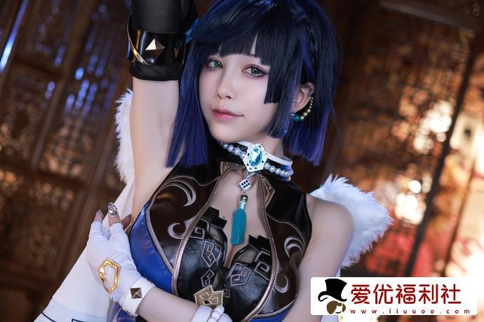 曼妙身姿水淼aqua夜兰礼服的原神cos作品免费哪里看-1