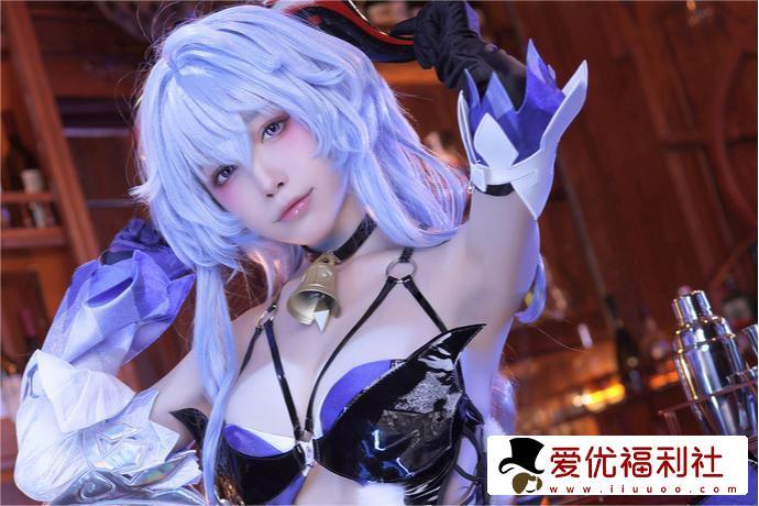 诱人身材太惹火！水淼aqua甘雨魅魔同人cos作品魅力降临-2