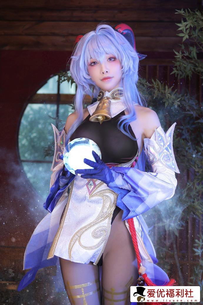 诱人身材太惹火！水淼aqua甘雨魅魔同人cos作品魅力降临-4