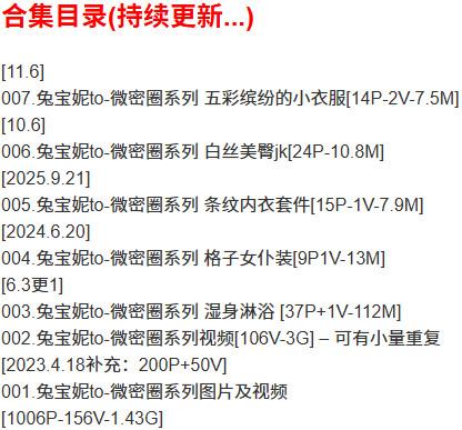 兔宝妮to – 微密圈写真合集【持续更新中】