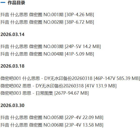 什么思思 – 微密圈/岛遇等写真&视频合集【持续更新中】-2