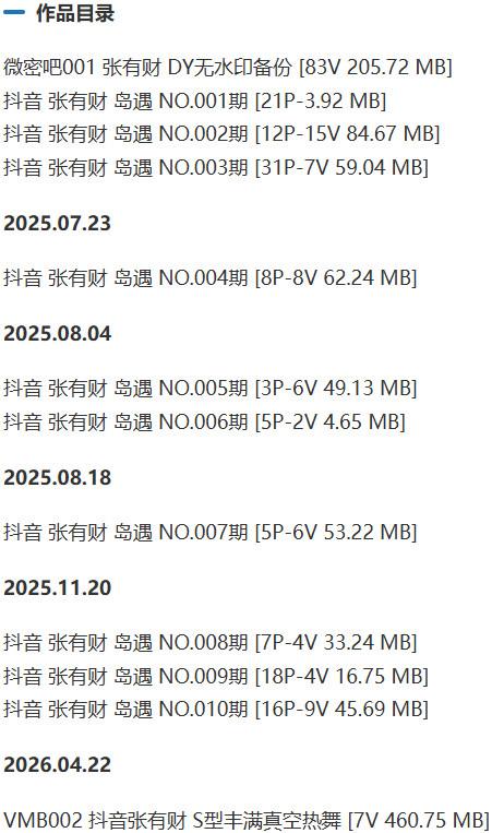 张有财 – 微密圈/岛遇等写真&视频合集【持续更新中】-1
