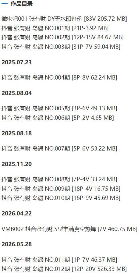 张有财 – 微密圈/岛遇等写真&视频合集【持续更新中】-1