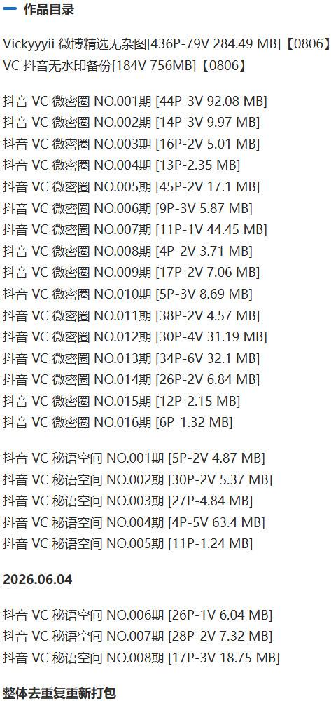 Vickyyyii(VC) – 微密圈等写真&视频合集【持续更新中】-1