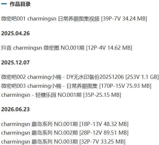 charmingsn – 微密圈写真&视频合集【持续更新中】-1