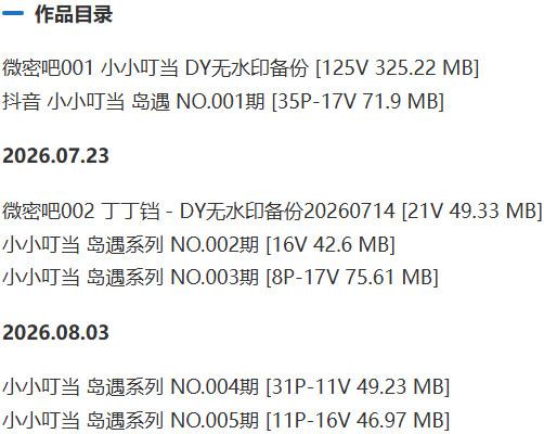 小小叮当 – 岛遇/微密圈等写真&视频合集【持续更新中】-2